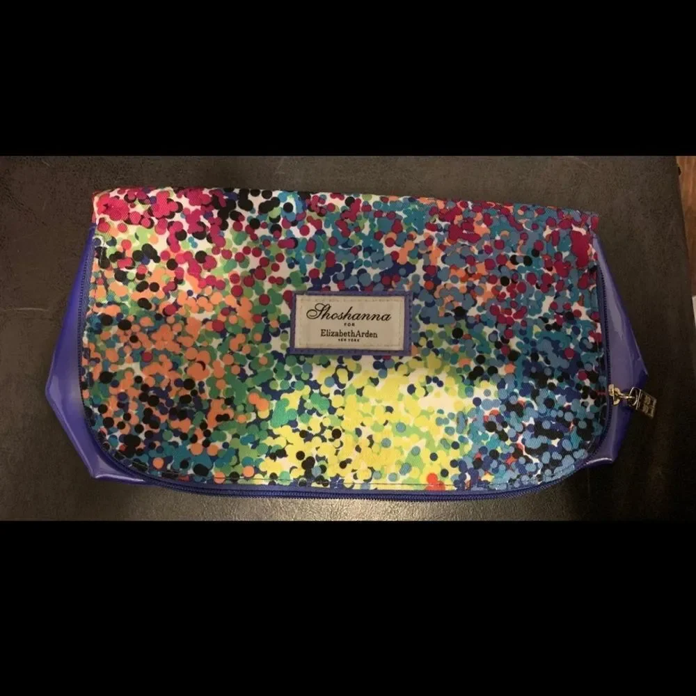 Shoshanna Elizabeth Arden Cosmetic Travel Bag Clutch Purse Multi Color